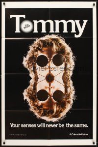 5p911 TOMMY teaser 1sh '75 The Who, Roger Daltrey, rock & roll, cool mirror image!