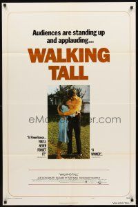 5p955 WALKING TALL style C 1sh '73 cool image of Joe Don Baker as Buford Pusser, classic!