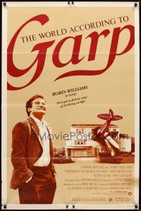 5p981 WORLD ACCORDING TO GARP style B 1sh '82 Robin Williams has a funny way of looking at life!