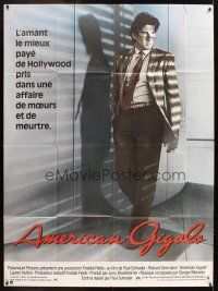 5r439 AMERICAN GIGOLO French 1p '80 handsomest male prostitute Richard Gere is framed for murder!