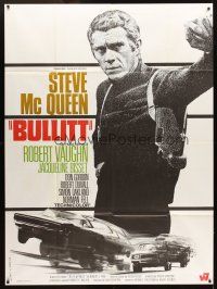 5r476 BULLITT French 1p R70s great close up of Steve McQueen, different car chase image!