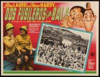 5r058 BONNIE SCOTLAND Mexican LC R60s border artwork & photo of Stan Laurel & Oliver Hardy!