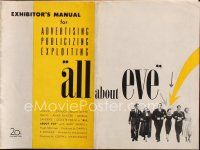 5r012 ALL ABOUT EVE pressbook '50 Bette Davis & Anne Baxter classic, Marilyn Monroe shown!