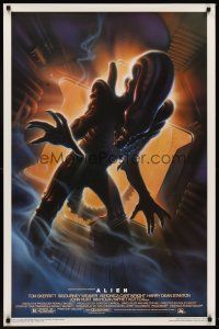 5w048 ALIEN Kilian style A 1sh R94 Ridley Scott sci-fi classic, cool different Alvin art!