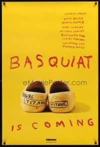 5w090 BASQUIAT teaser 1sh '96 Jeffrey Wright as Jean Michel Basquiat, directed by Julian Schnabel!