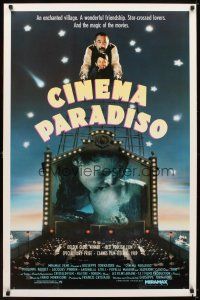 5w190 CINEMA PARADISO 1sh '90 Nuovo Cinema Paradiso, Giuseppe Tornatore, Philippe Noiret!