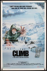 5w197 CLIMB 1sh '87 cool Eagle artwork of Bruce Greenwood & ghost mountain climber!