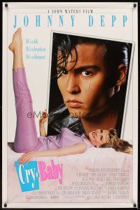 5w219 CRY-BABY DS 1sh '90 directed by John Waters, Johnny Depp is a doll, Amy Locane