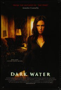 5w235 DARK WATER int'l DS 1sh '05 sexy Jennifer Connelly, some mysteries aren't meant to be solved!