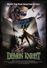 5w245 DEMON KNIGHT DS 1sh '95 Billy Zane, Tales from the Crypt, great image of Crypt-Keeper!