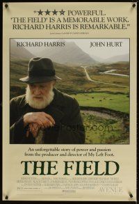 5w305 FIELD 1sh '90 Jim Sheridan directed, cool image of Richard Harris & landscape!