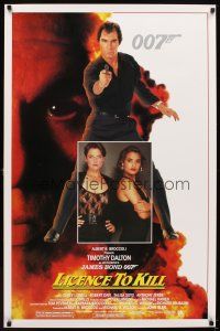 5w486 LICENCE TO KILL 1sh '89 Timothy Dalton as Bond, Carey Lowell, Talisa Soto!