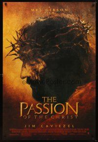 5w594 PASSION OF THE CHRIST DS 1sh '04 Mel Gibson, cool iconic image of Jesus Christ!