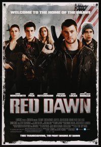 5w626 RED DAWN advance DS 1sh '12 Chris Hemsworth, Josh Peck, Josh Hutcherson, Adrianne Palacki!