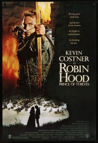 5w637 ROBIN HOOD PRINCE OF THIEVES 1sh '91 cool image of Kevin Costner, for the good of all men!
