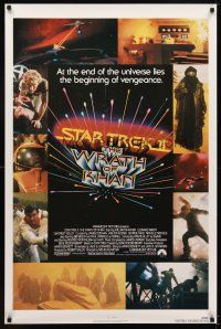 5w699 STAR TREK II 1sh '82 The Wrath of Khan, Leonard Nimoy, William Shatner, sci-fi sequel!