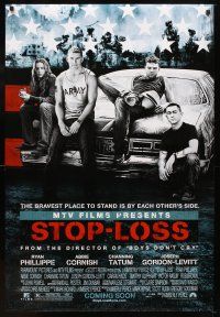 5w710 STOP-LOSS advance DS 1sh '08 Ryan Phillippe, Abbie Cornish, Channing Tatum!