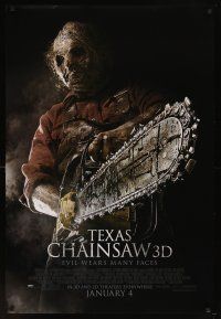 5w727 TEXAS CHAINSAW 3D advance DS 1sh '13 Alexandra Daddario, Dan Yeager, evil wears many faces!