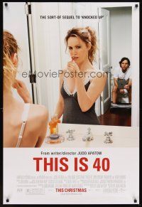 5w736 THIS IS 40 advance DS 1sh '12 Paul Rudd, Leslie Mann, Judd Apatow directed!
