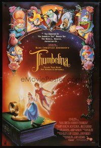 5w741 THUMBELINA 1sh '94 Don Bluth animation, cartoon images of fantasy characters!