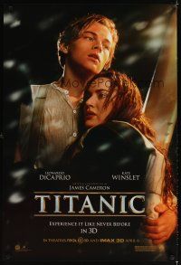5w743 TITANIC advance DS 1sh R12 Leonardo DiCaprio, Kate Winslet, directed by James Cameron!