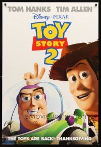 5w751 TOY STORY 2 advance DS 1sh '99 Woody, Buzz Lightyear, Disney and Pixar animated sequel!