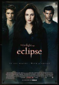 5w762 TWILIGHT SAGA: ECLIPSE advance DS 1sh '10 Kristen Stewart, Robert Pattinson, Lautner!