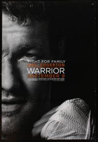 5w778 WARRIOR teaser DS 1sh '11 Joel Edgerton, Tom Hardy, mixed martial arts action!