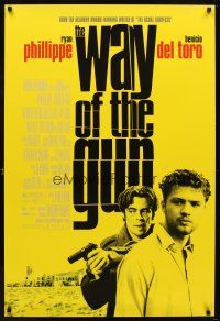 5w779 WAY OF THE GUN DS 1sh '00 cool image of Ryan Phillippe and Benicio Del Toro!