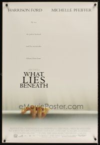 5w782 WHAT LIES BENEATH int'l DS 1sh '00 Robert Zemeckis directed, Harrison Ford & Pfeiffer!