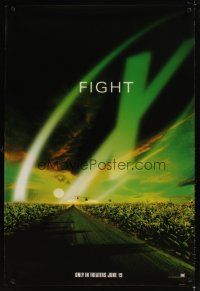 5w793 X-FILES style A teaser 1sh '98 David Duchovny, Gillian Anderson, Martin Landau, fight!