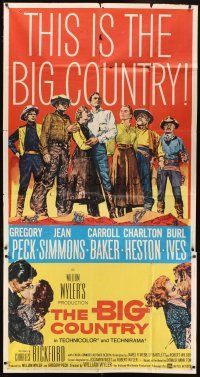 5s596 BIG COUNTRY 3sh '58 Gregory Peck, Charlton Heston, William Wyler classic!