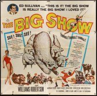 5s090 BIG SHOW 6sh '61 sexy Esther Williams & Cliff Robertson at circus, plus Ed Sullivan!