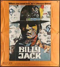 5s091 BILLY JACK int'l 6sh '71 best completely different art of Tom Laughlin by Ermanno Iaia!