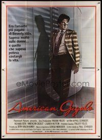 5s325 AMERICAN GIGOLO Italian 2p '80 male prostitute Richard Gere is being framed for murder!