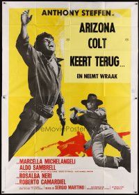 5s326 ARIZONA COLT RETURNS Italian 2p '70 spaghetti western image of Anthony Steffen in gunfight!