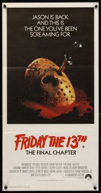 5t707 FRIDAY THE 13th - THE FINAL CHAPTER Aust daybill '84 Part IV, this is Jason's unlucky day!