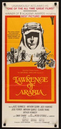 5t809 LAWRENCE OF ARABIA Aust daybill R70s David Lean classic starring Peter O'Toole!