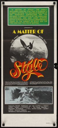 5t838 MATTER OF STYLE Aust daybill '70s images of incredible Australian surfers!