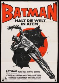 5t295 BATMAN German R60s DC Comics, great different art of Adam West in title role!