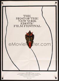5t301 BEST OF THE NEW YORK EROTIC FILM FESTIVAL German '70 wild devil's head artwork!