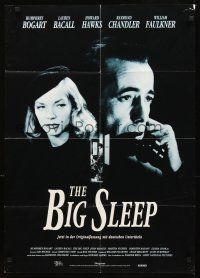 5t303 BIG SLEEP German R85 Humphrey Bogart, sexy Lauren Bacall, Howard Hawks