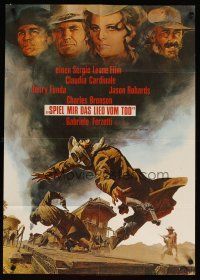 5t440 ONCE UPON A TIME IN THE WEST German R78 Leone, art of Cardinale, Fonda, Bronson & Robards!