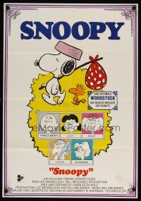 5t473 SNOOPY COME HOME white style German '72 Peanuts, great Schulz art of Snoopy, Charlie Brown!