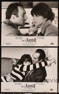 5t111 ALL ABOUT LOVE 5 French LCs '64 Elsa Martinelli, Jean Sorel, Anna Karina, French sex!