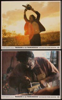 5t088 TEXAS CHAINSAW MASSACRE 10 French LCs '82 Tobe Hooper cult classic slasher horror!