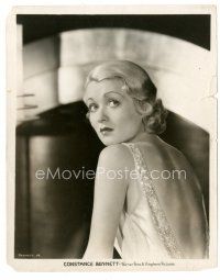 5x172 CONSTANCE BENNETT 8x10 still '32 sexy c/u in backless dress from Two Against the World!