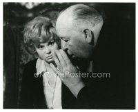 5x262 FAMILY PLOT candid 8x10 still '76 director Alfred Hitchcock talking to Barbara Harris on set!