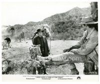 5x628 ONCE UPON A TIME IN THE WEST 8x9.75 still '69 Henry Fonda looks at Charles Bronson on fence!