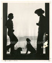 5x708 ROBERT TAYLOR 8x10 still '50s portrait w/ his wife Barbara Stanwyck & their dogs by Graybill!